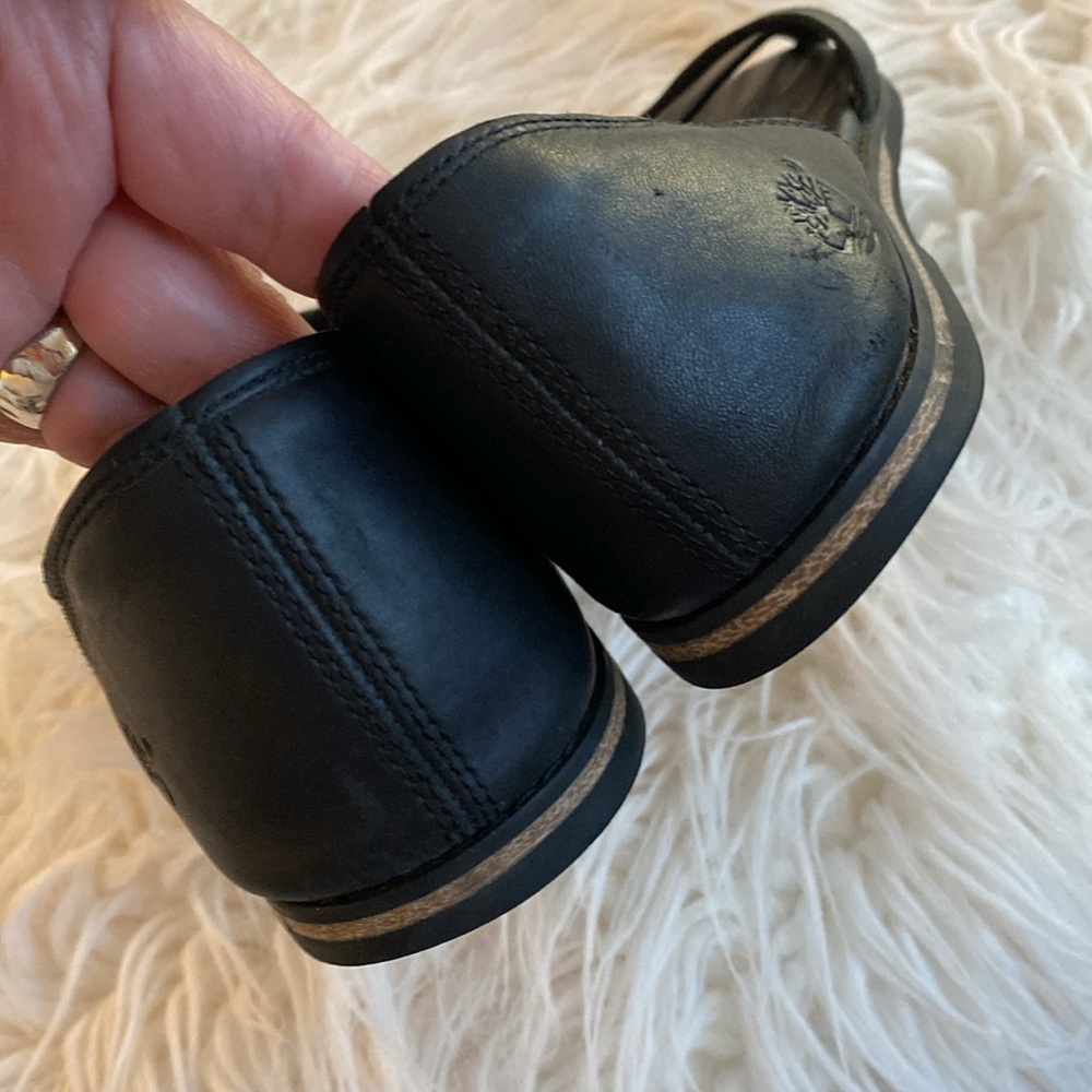 TIMBERLAND Ortholite Black Leather Women's Shoes - Picture 5 of 11